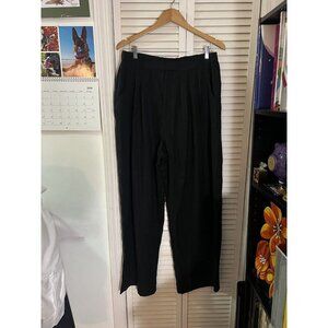 Terea Women's Lexie Pleated Front Pant XL Black